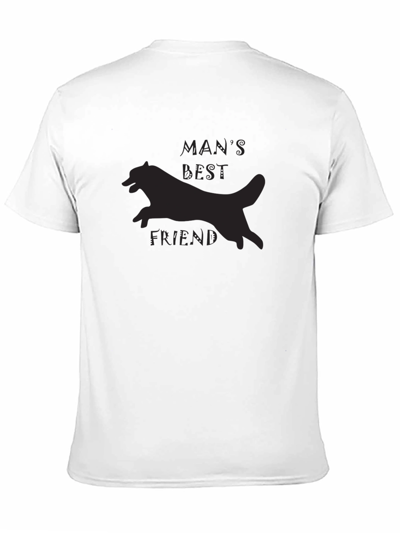 Mans Best Friend Graphic Tee - Black