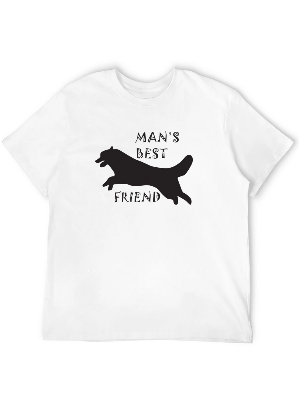 Mans Best Friend Graphic Tee - Black