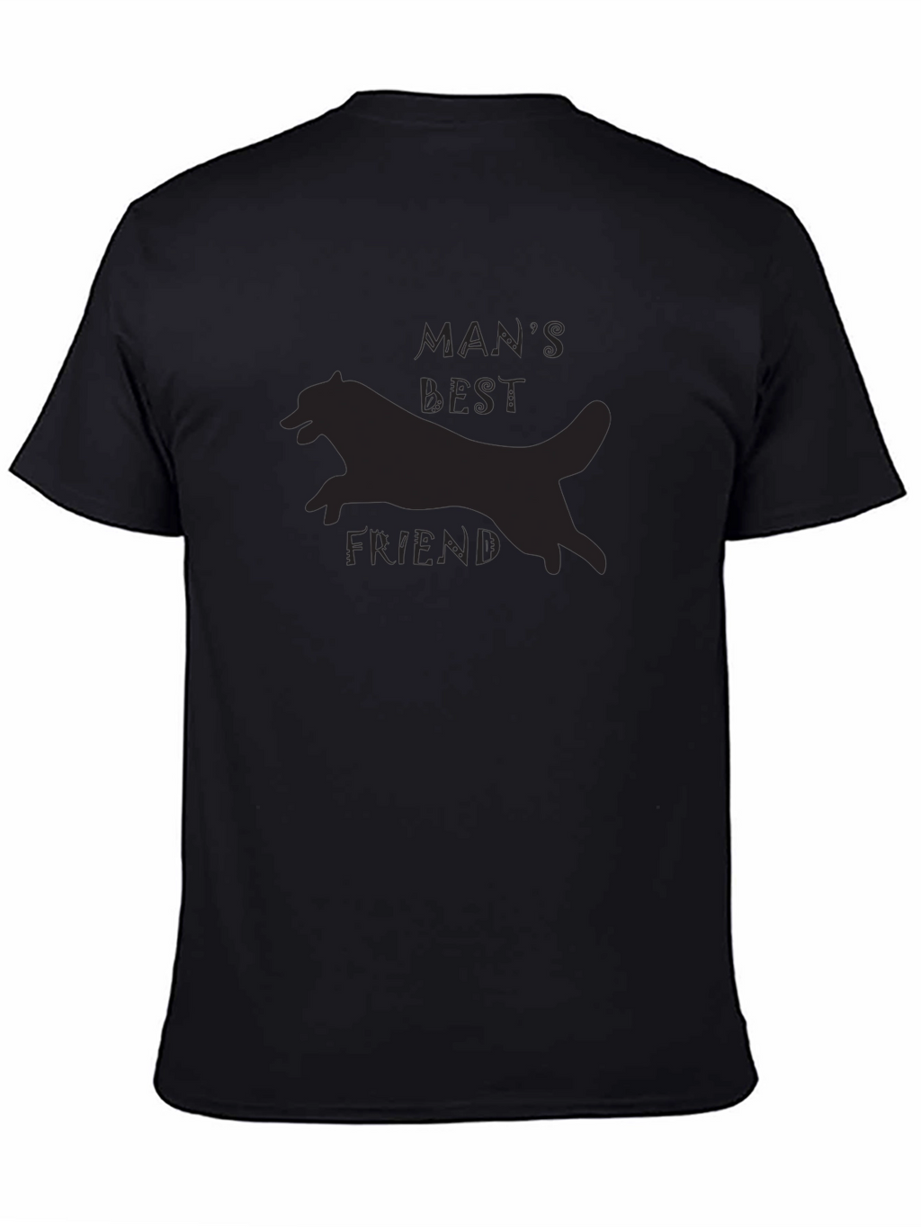 Mans Best Friend Graphic Tee - Black