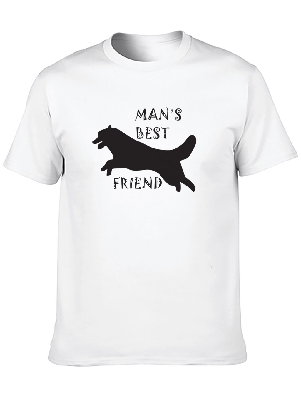 Mans Best Friend Graphic Tee - Black