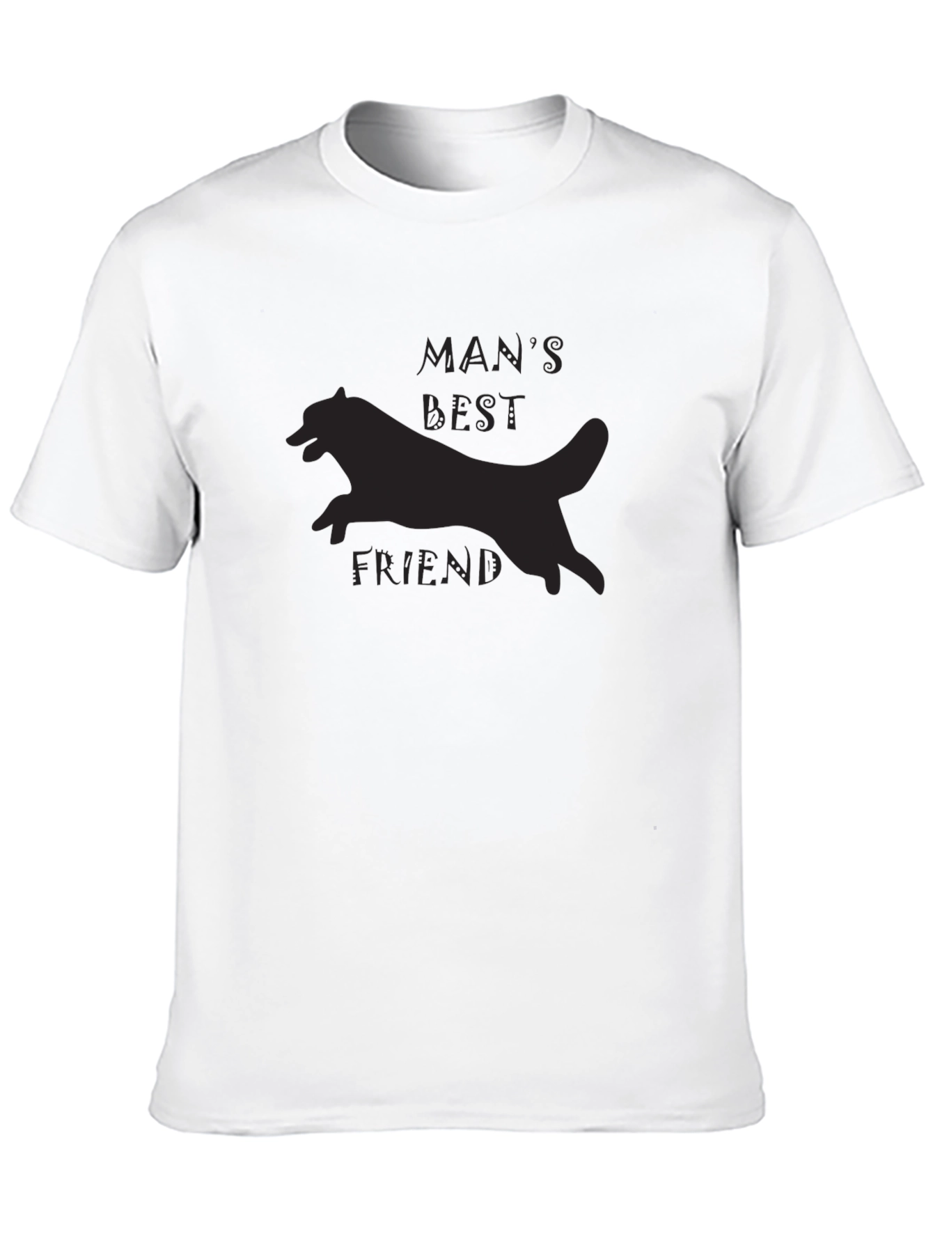 Mans Best Friend Graphic Tee - Black