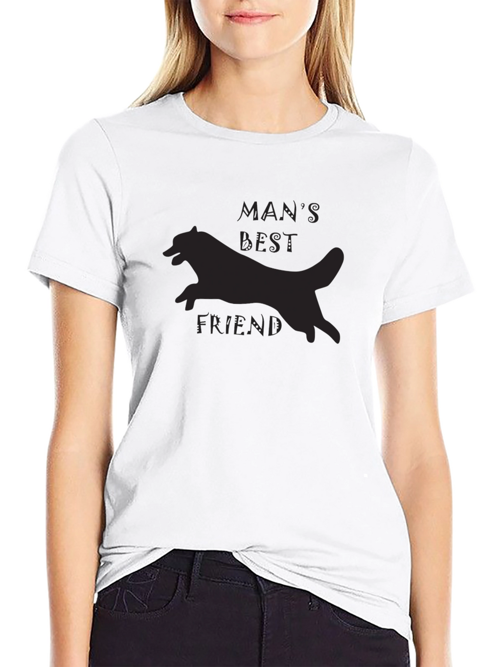 Mans Best Friend Graphic Tee - Black