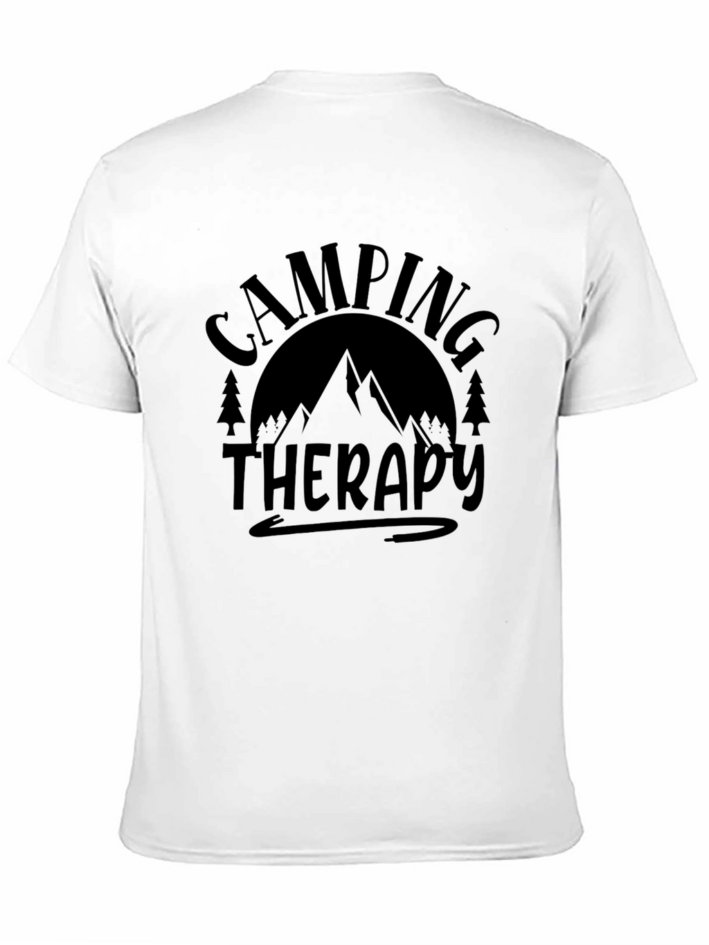 Camping Therapy Black Graphic Tee
