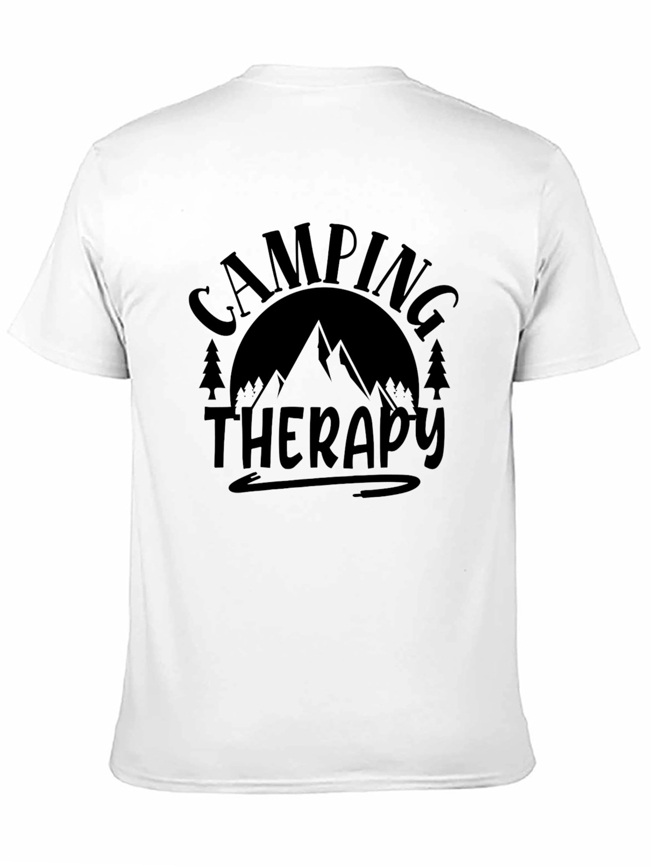 Camping Therapy Black Graphic Tee