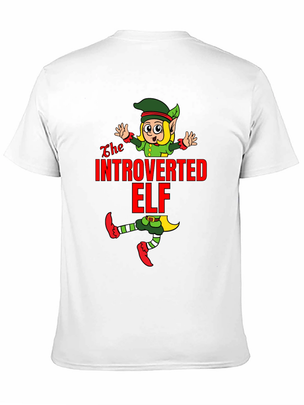 Introverted Elf T-Shirt Funny Holiday Gift