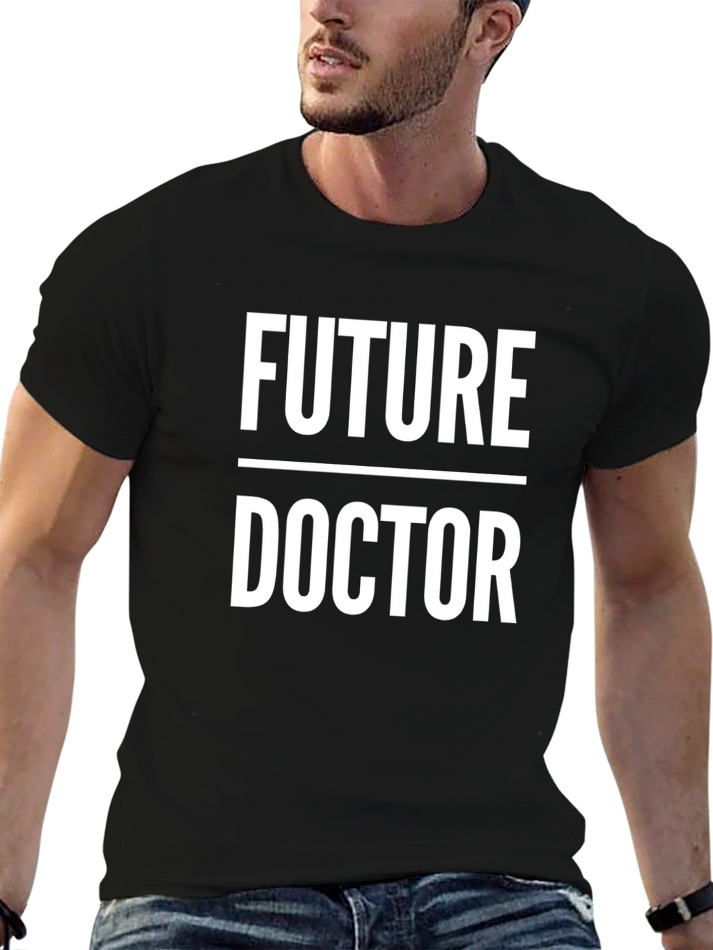 Future Doctor Black T-Shirt Medical Student Gift