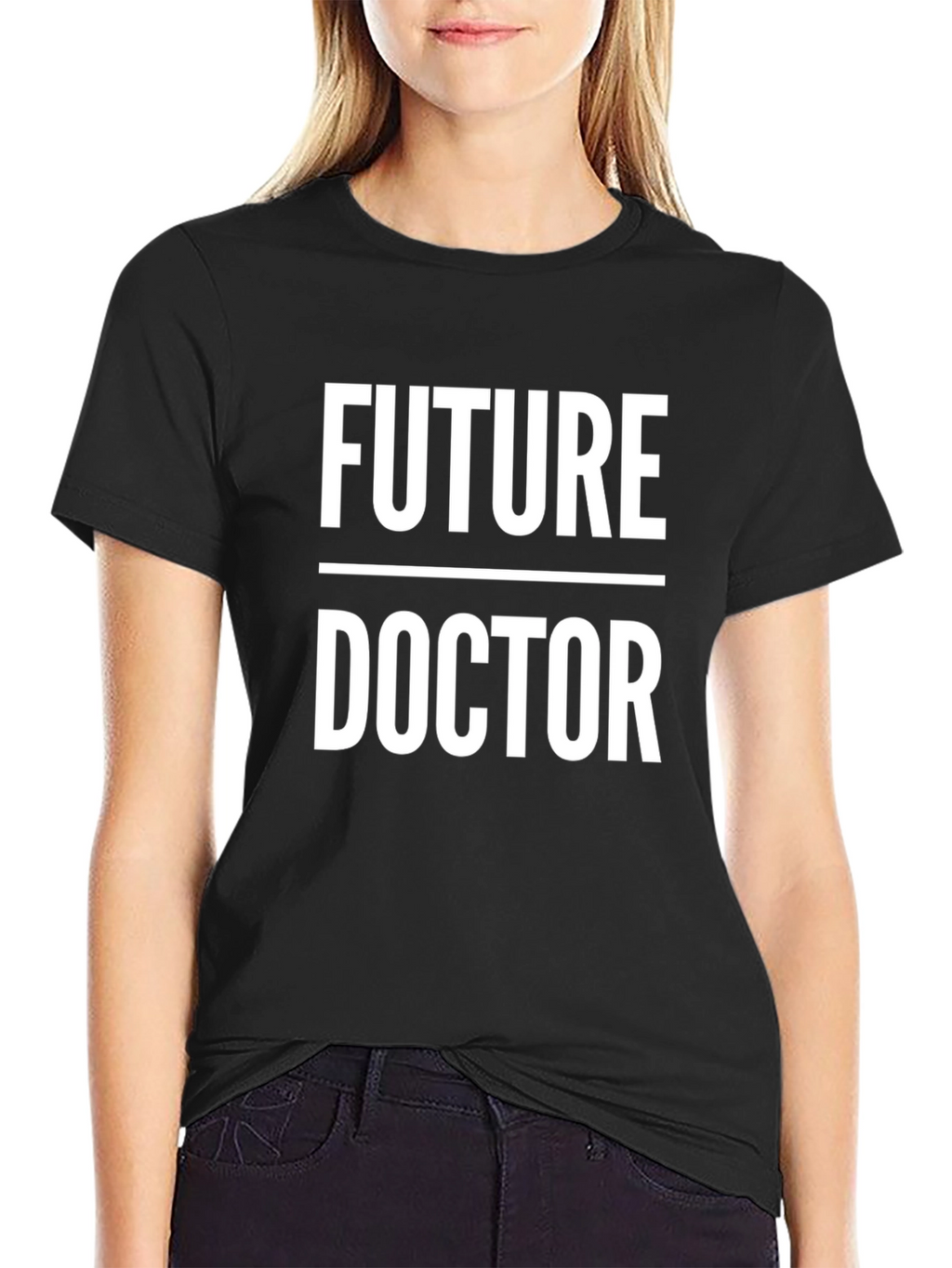 Future Doctor Black T-Shirt Medical Student Gift