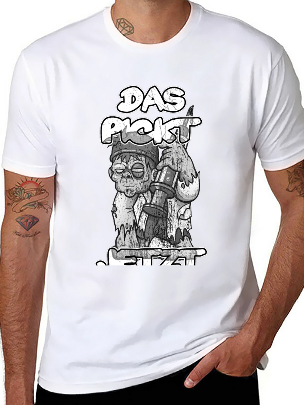 Das Pickt Jetzt Zombie Graphic T-Shirt