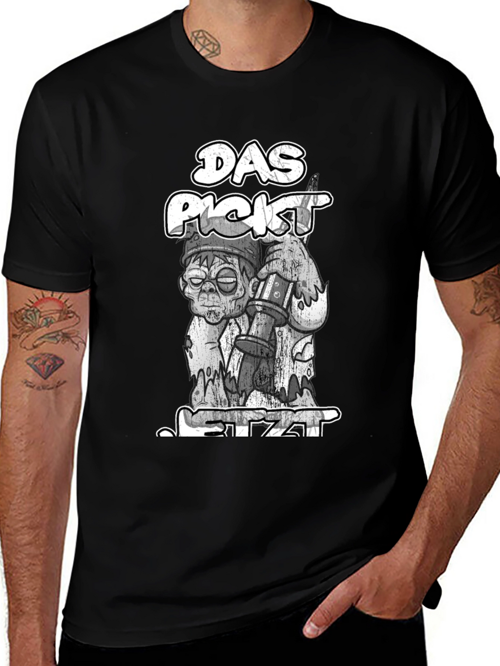 Das Pickt Jetzt Zombie Graphic T-Shirt