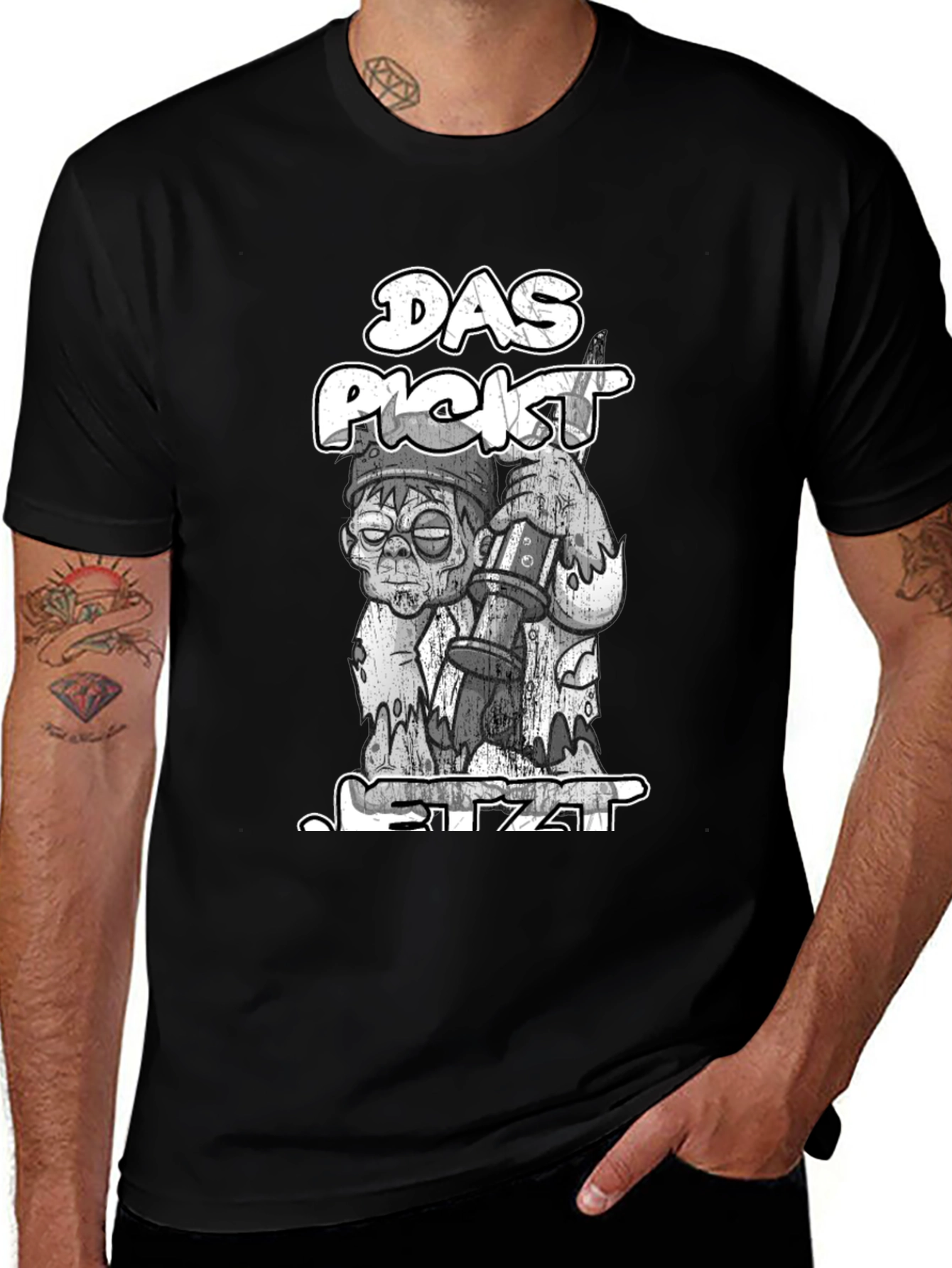 Das Pickt Jetzt Zombie Graphic T-Shirt