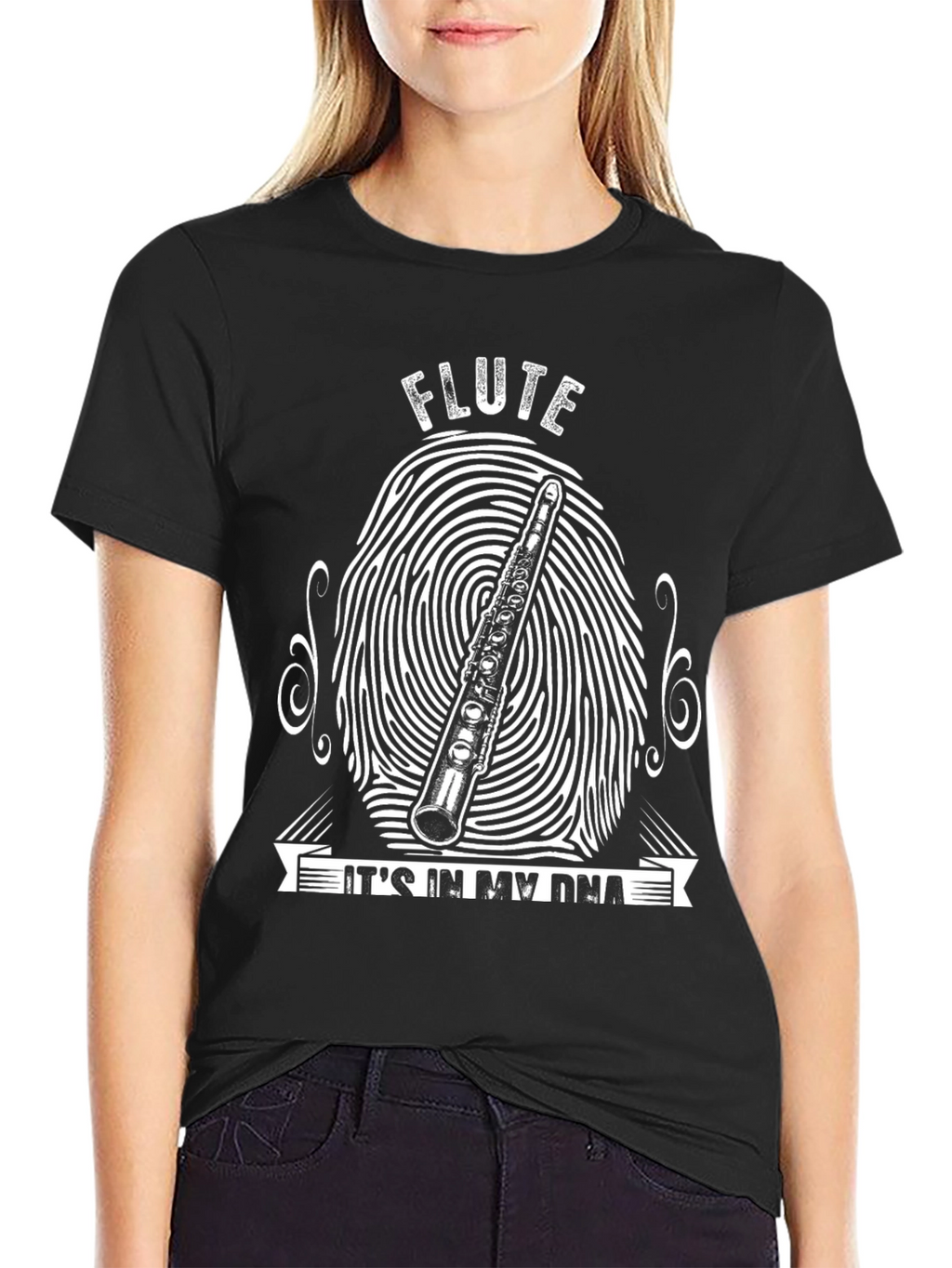 Flute DNA Graphic T-Shirt - Musicians Tee
