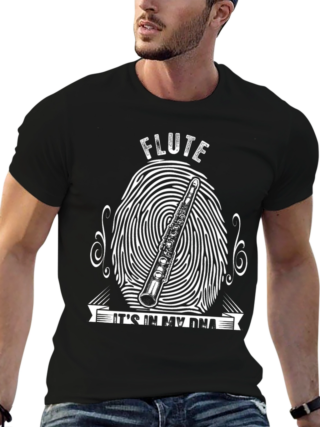Flute DNA Graphic T-Shirt - Musicians Tee