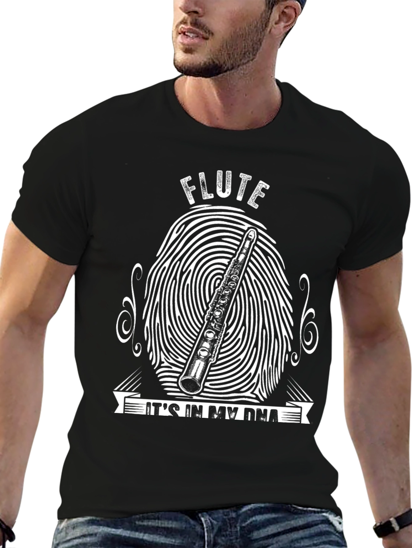 Flute DNA Graphic T-Shirt - Musicians Tee