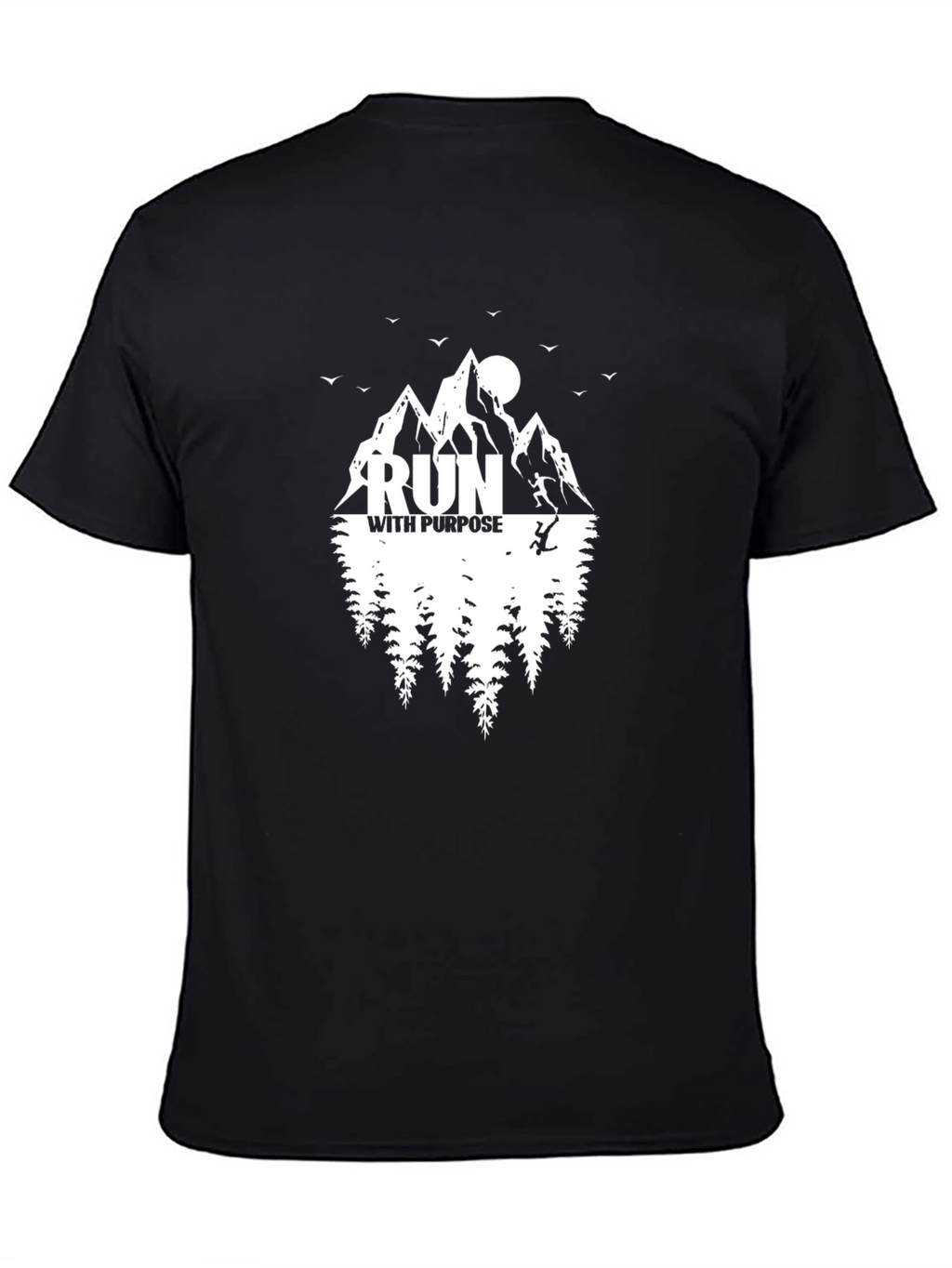 Run With Purpose Graphic Tee - Black T-Shirt
