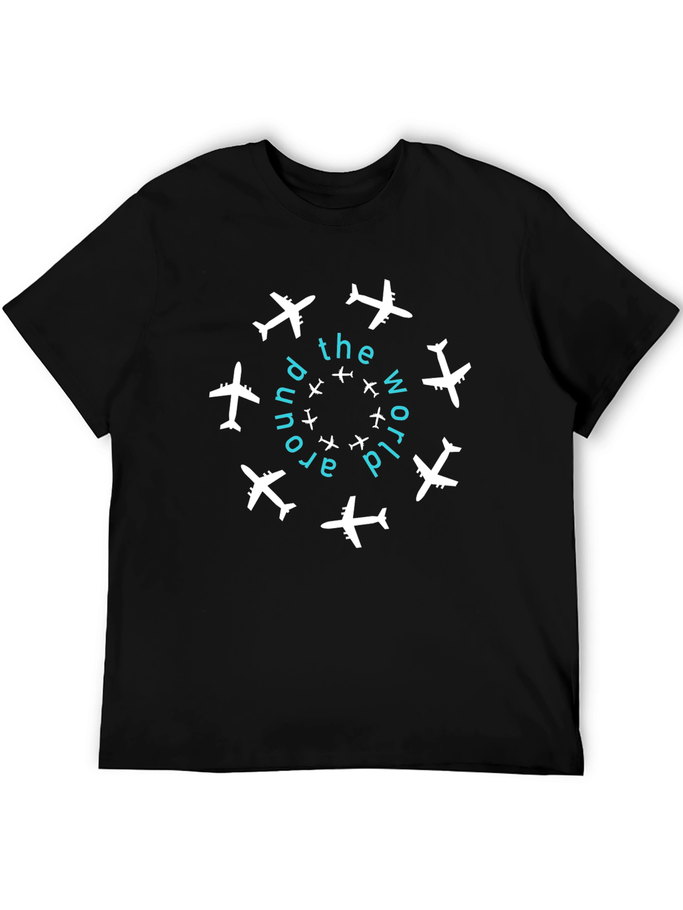 Around The World Graphic Tee - Black
