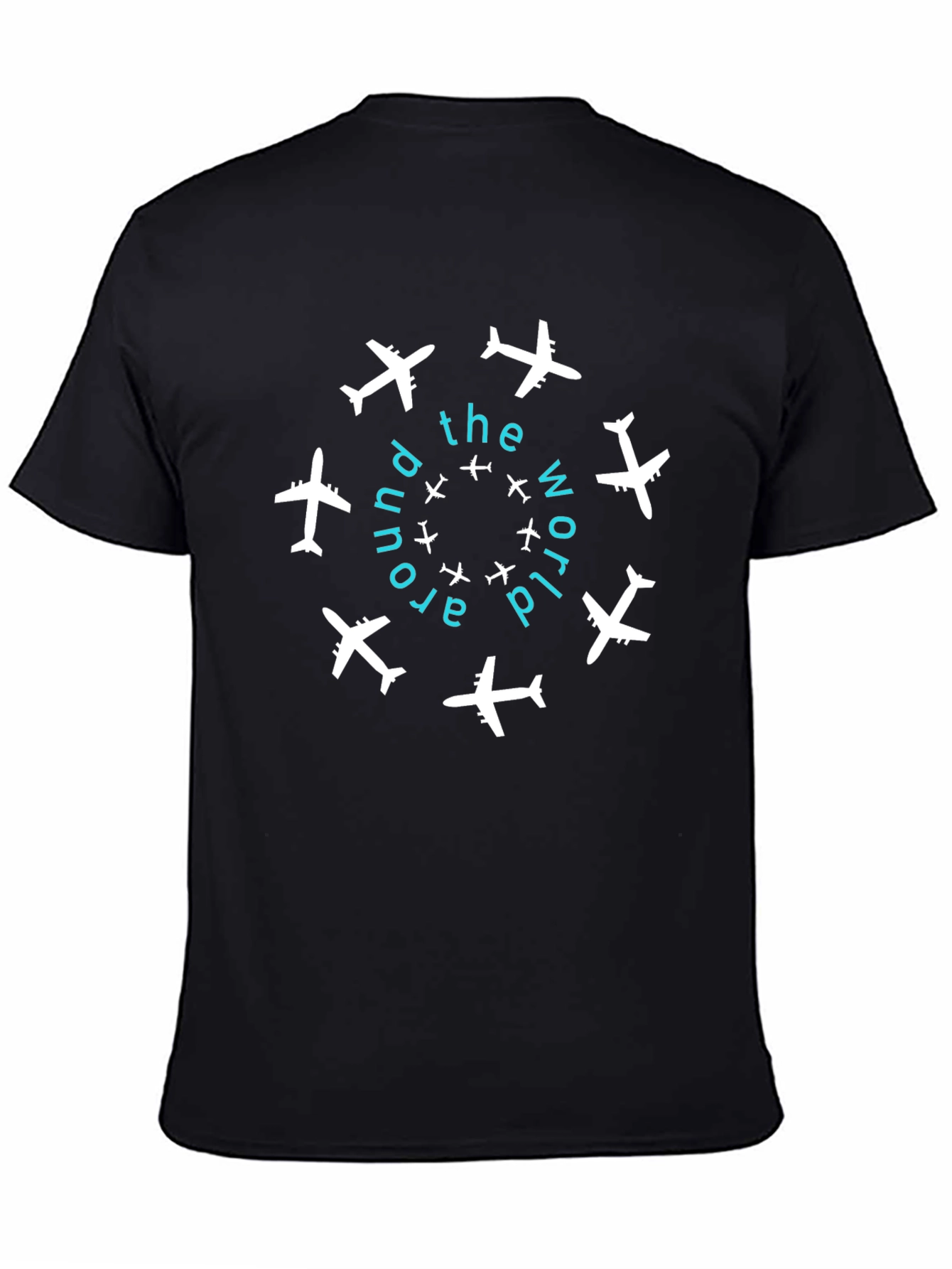 Around The World Graphic Tee - Black