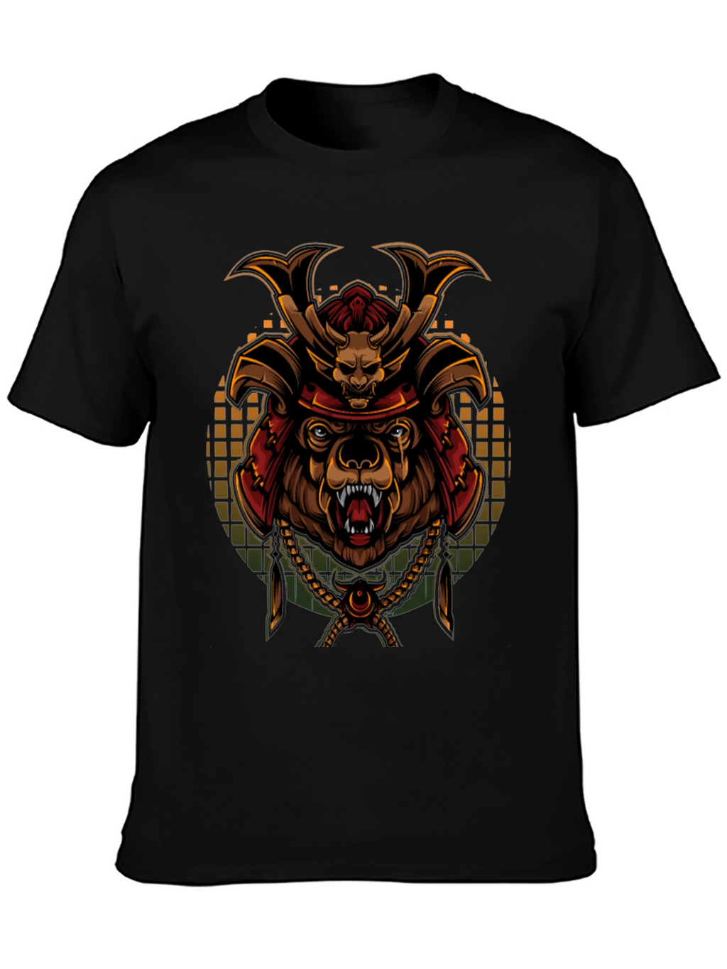 Samurai Bear Graphic Tee - Unique Art T-Shirt