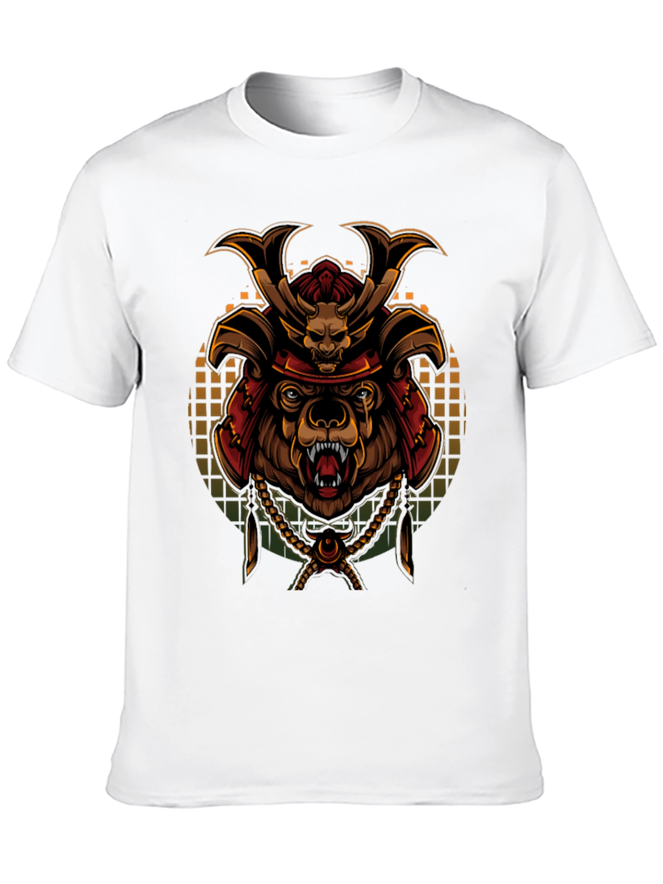 Samurai Bear Graphic Tee - Unique Art T-Shirt