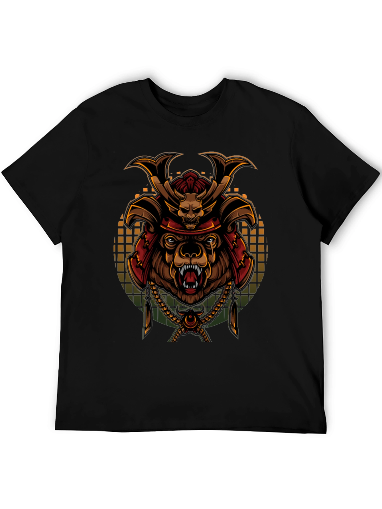Samurai Bear Graphic Tee - Unique Art T-Shirt