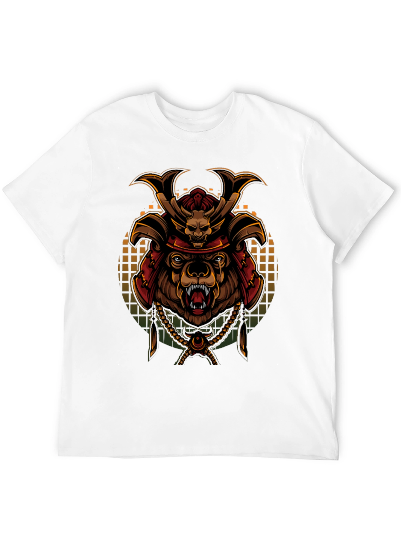 Samurai Bear Graphic Tee - Unique Art T-Shirt