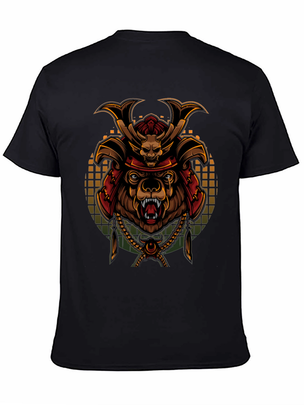 Samurai Bear Graphic Tee - Unique Art T-Shirt