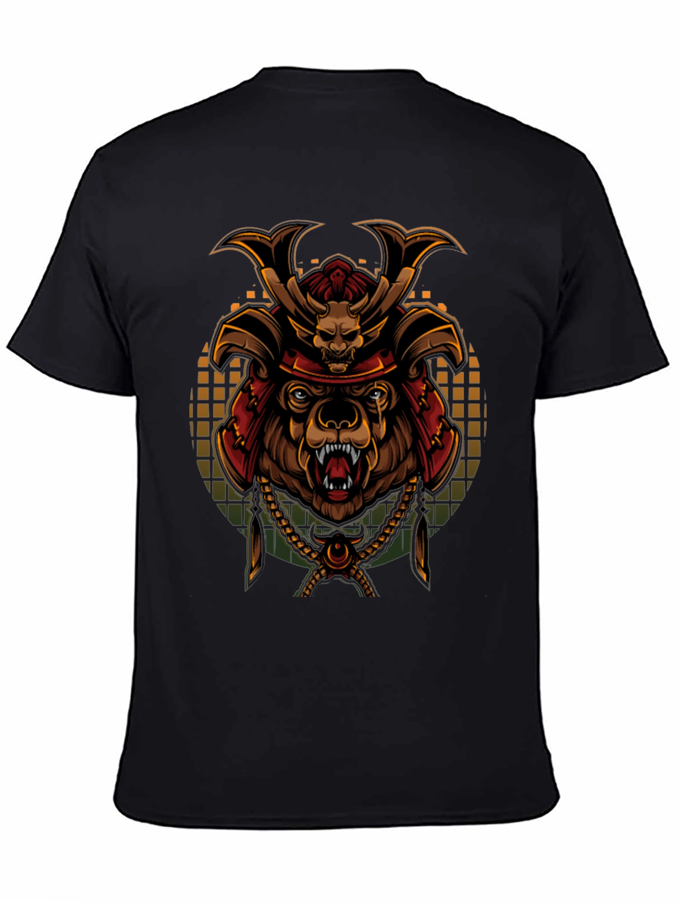 Samurai Bear Graphic Tee - Unique Art T-Shirt