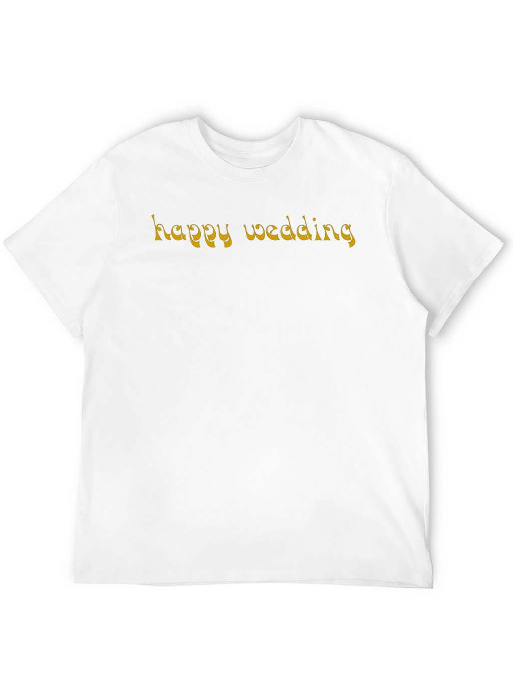 Happy Wedding Graphic Tee - Black Casual Shirt