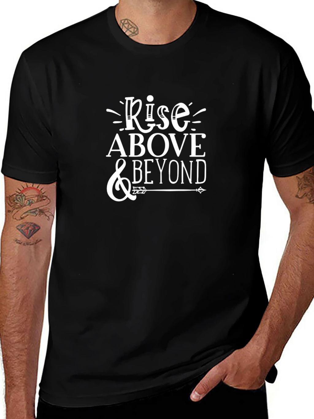 Rise Above & Beyond Graphic T-Shirt