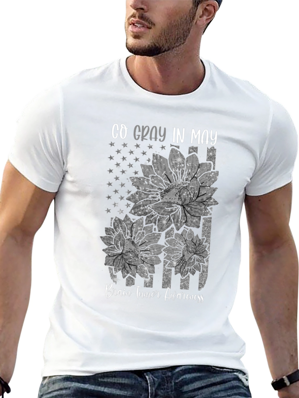 Go Gray in May Brain Tumor Awareness T-Shirt