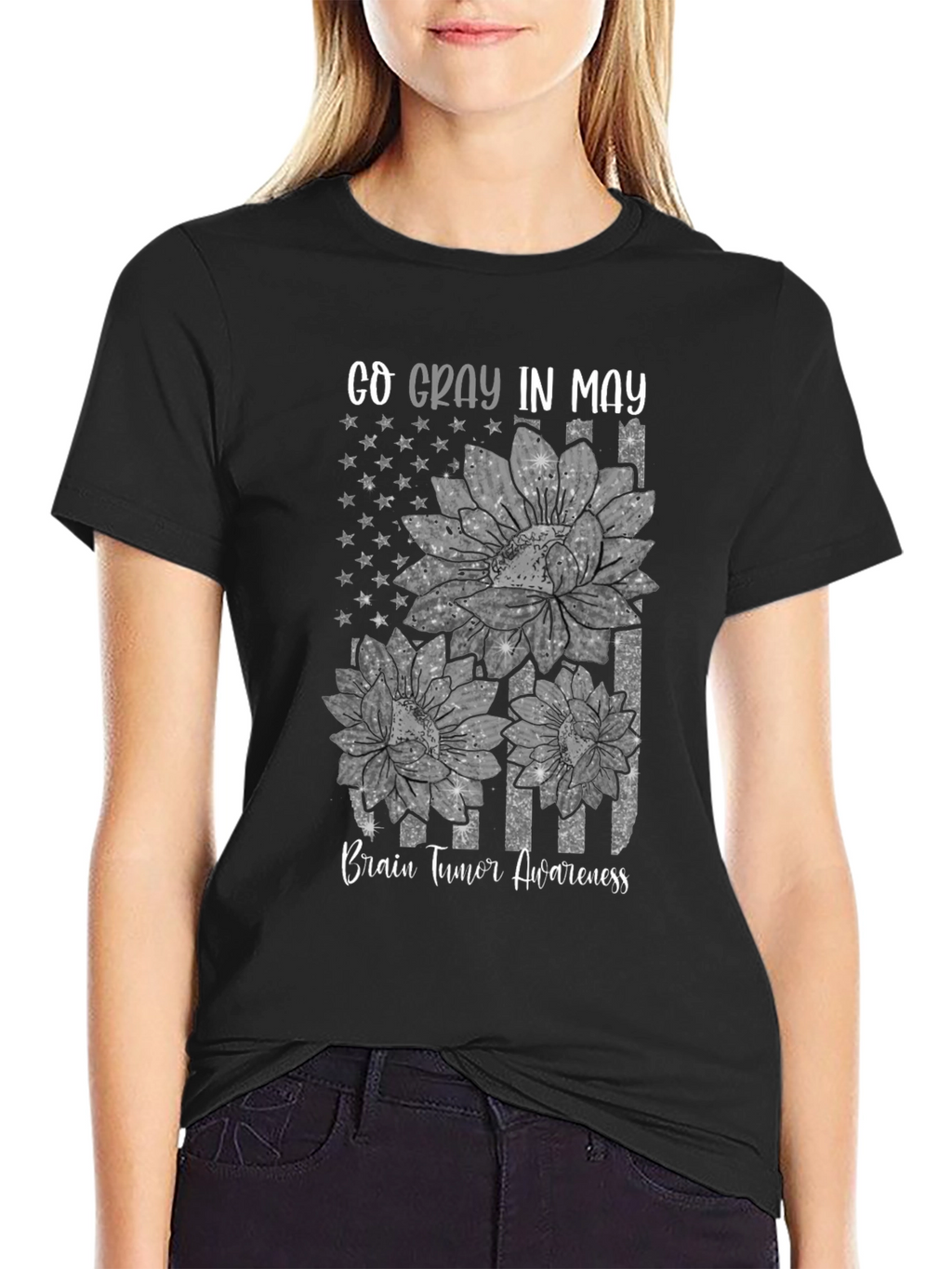 Go Gray in May Brain Tumor Awareness T-Shirt