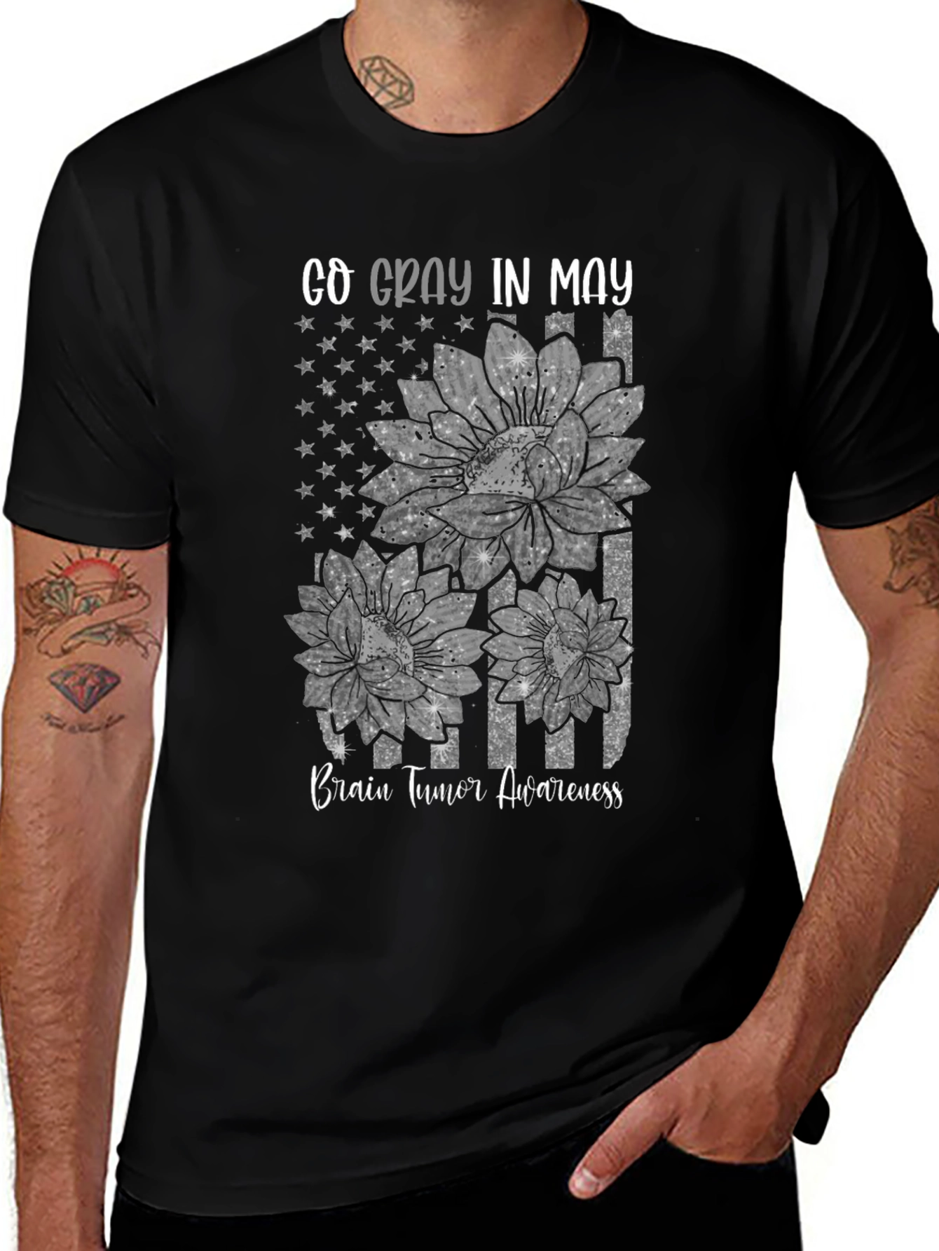 Go Gray in May Brain Tumor Awareness T-Shirt