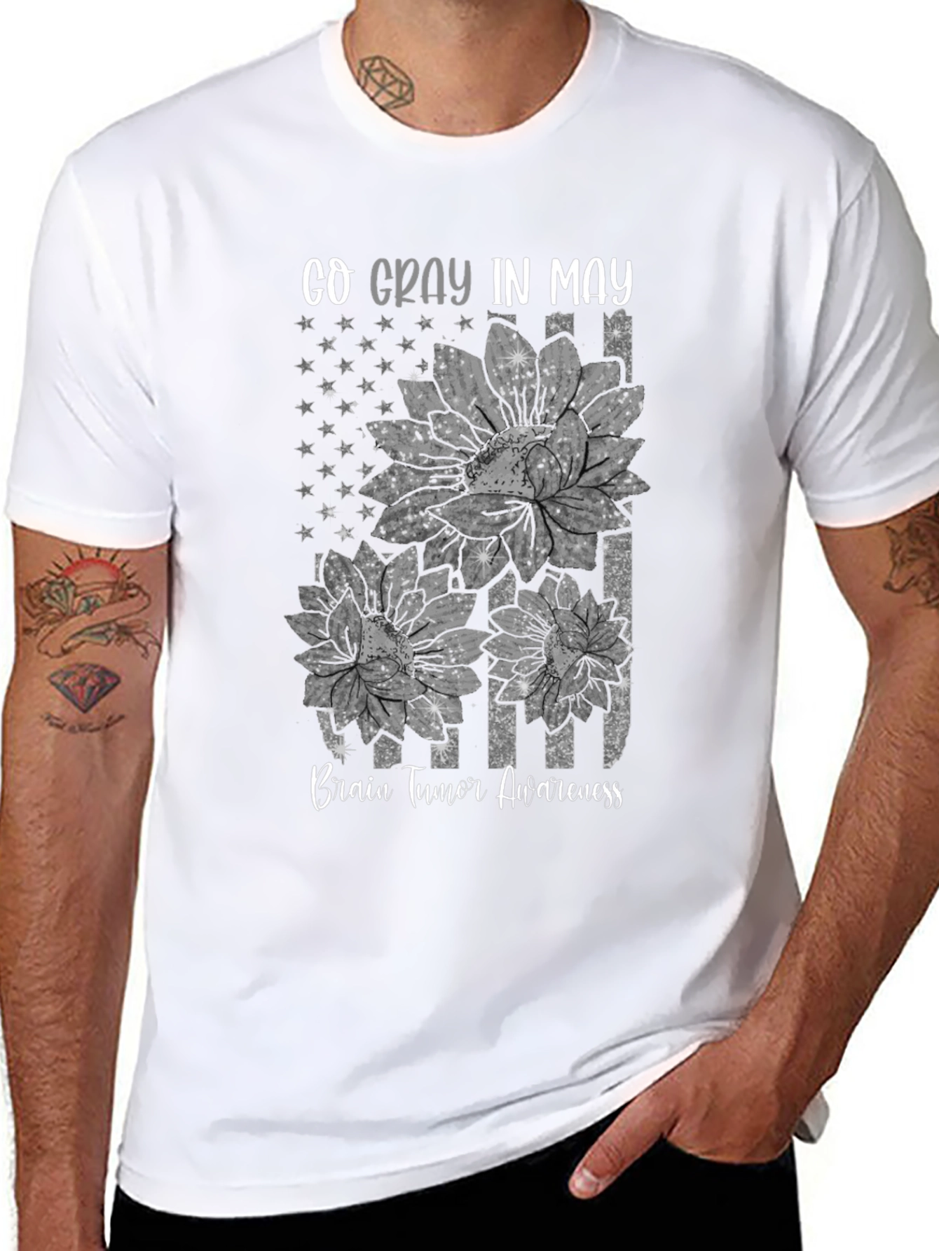 Go Gray in May Brain Tumor Awareness T-Shirt