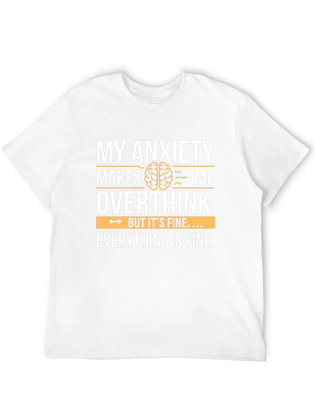 Anxiety Overthink Graphic Tee - Unisex Soft Cotton T-Shirt