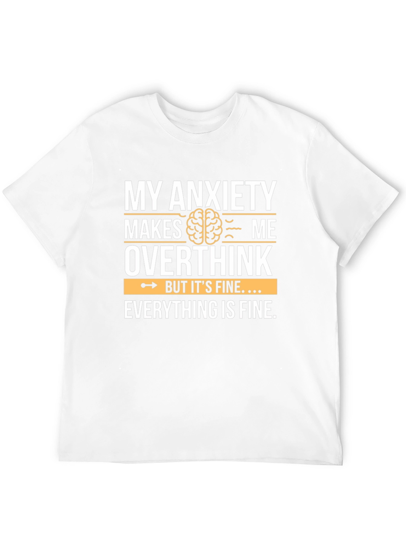 Anxiety Overthink Graphic Tee - Unisex Soft Cotton T-Shirt