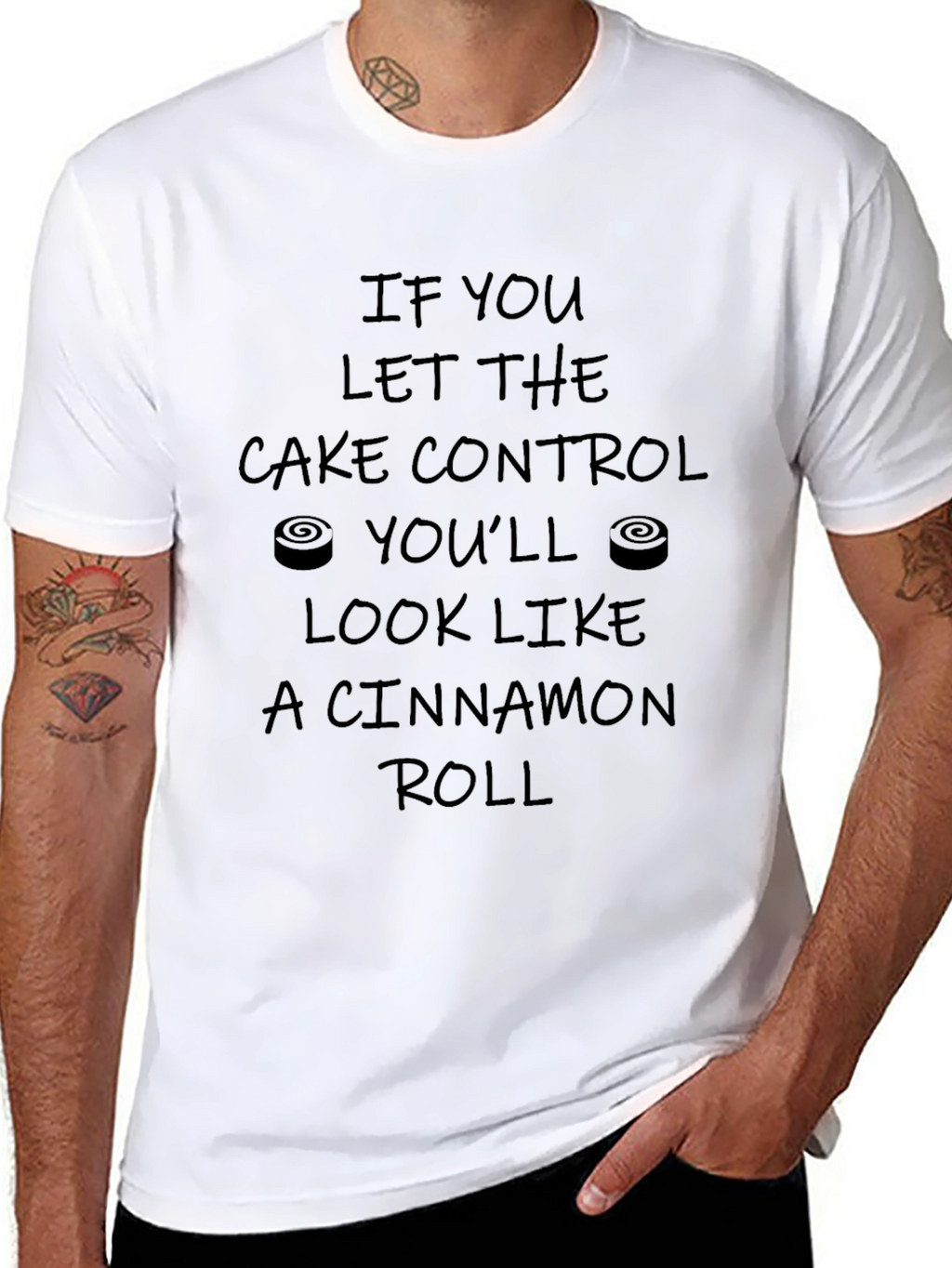 Cinnamon Roll Cake Control Graphic Tee