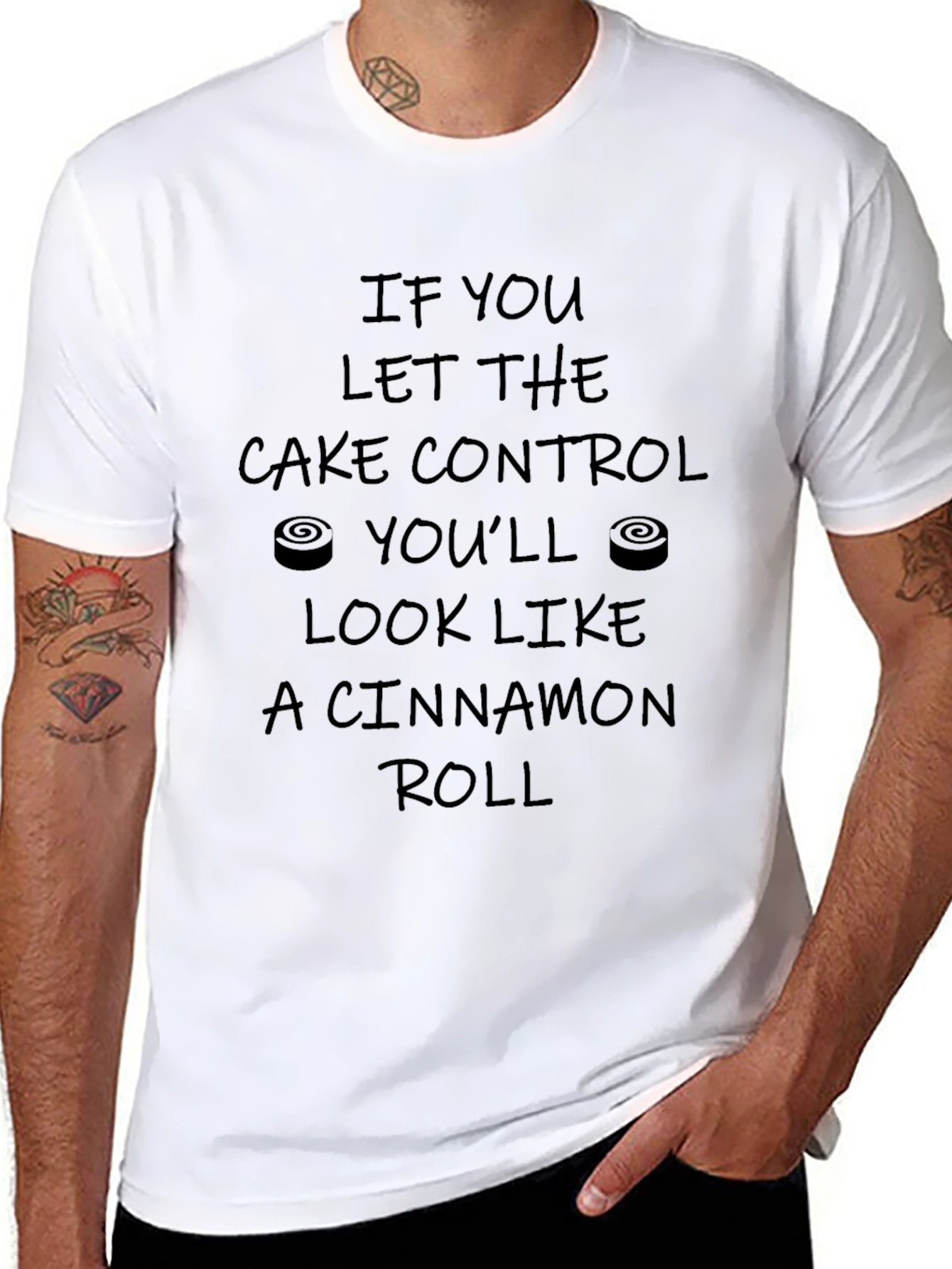 Cinnamon Roll Cake Control Graphic Tee