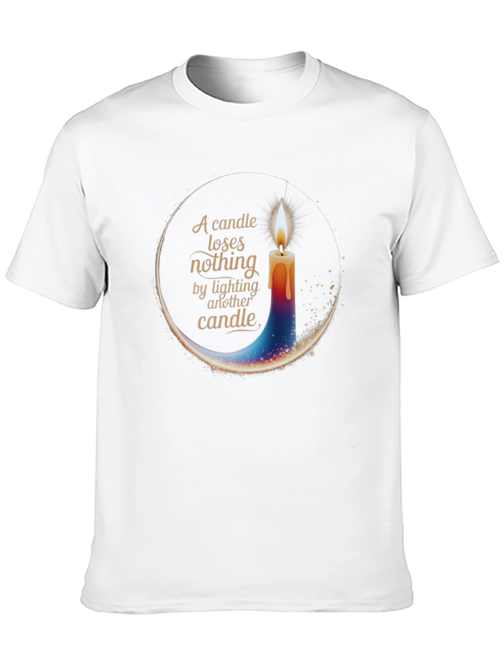 Candle Light T-Shirt - Inspirational Design