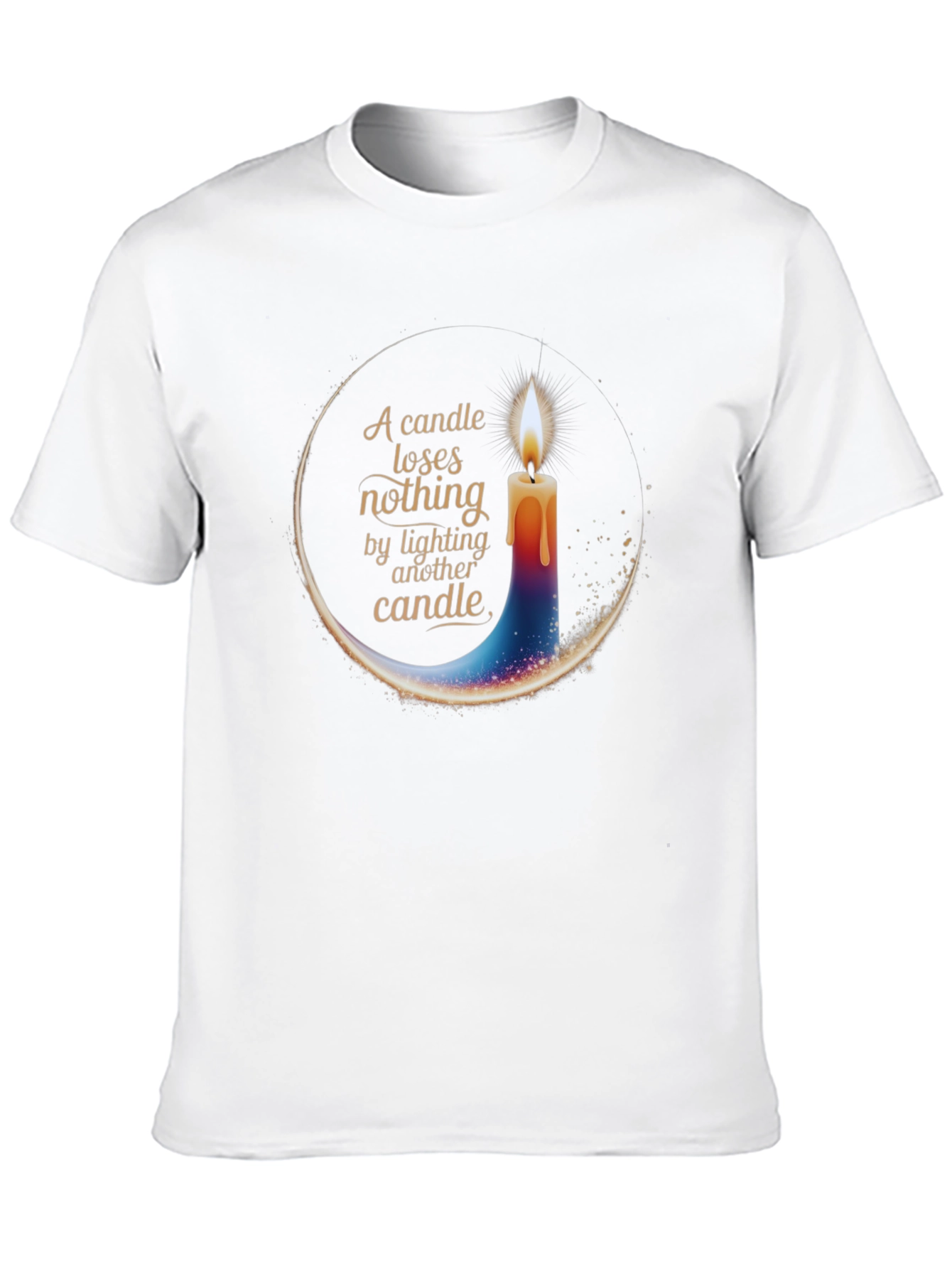 Candle Light T-Shirt - Inspirational Design