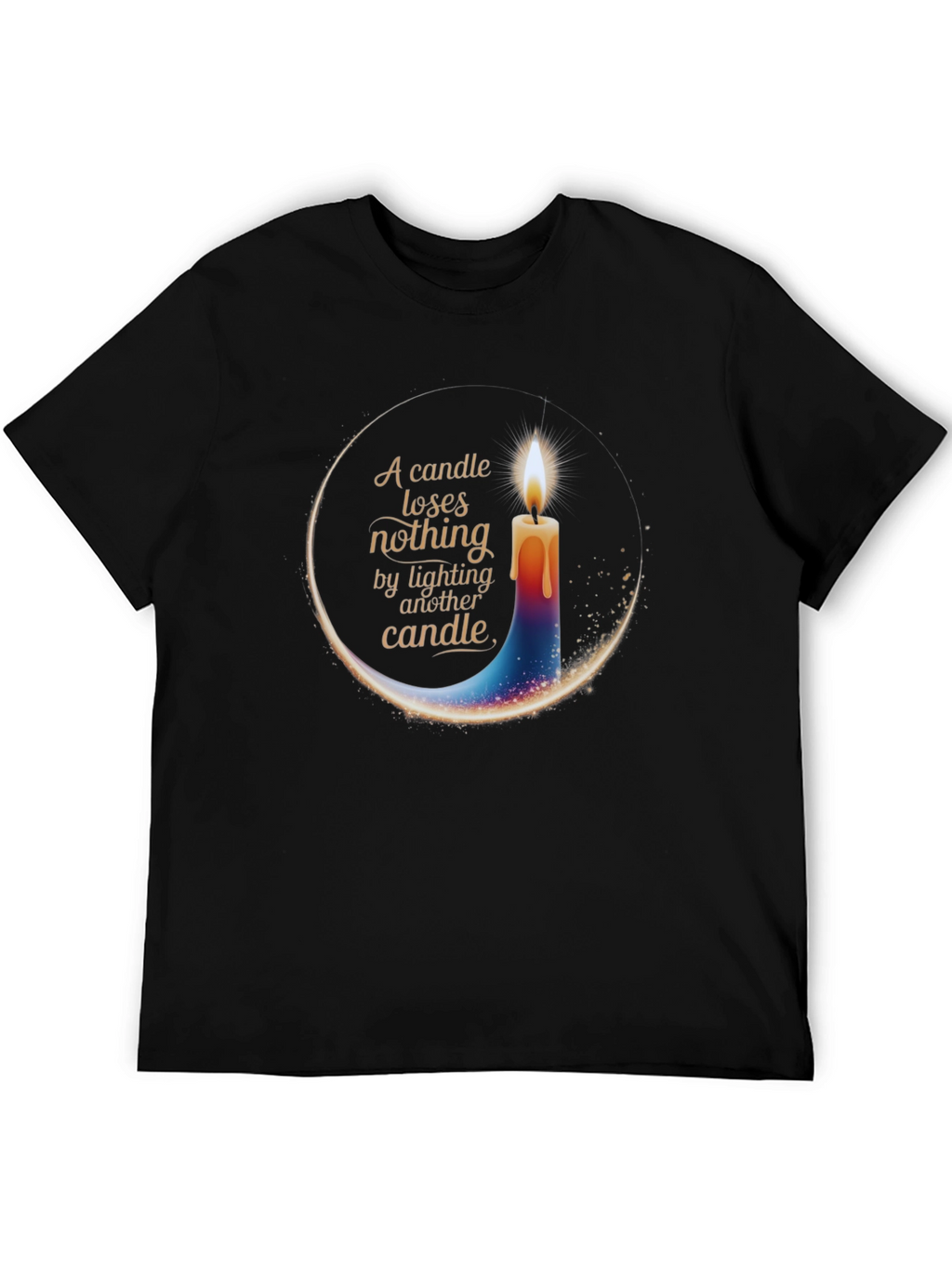 Candle Light T-Shirt - Inspirational Design
