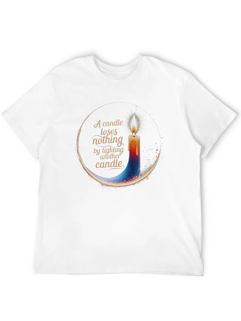 Candle Light T-Shirt - Inspirational Design