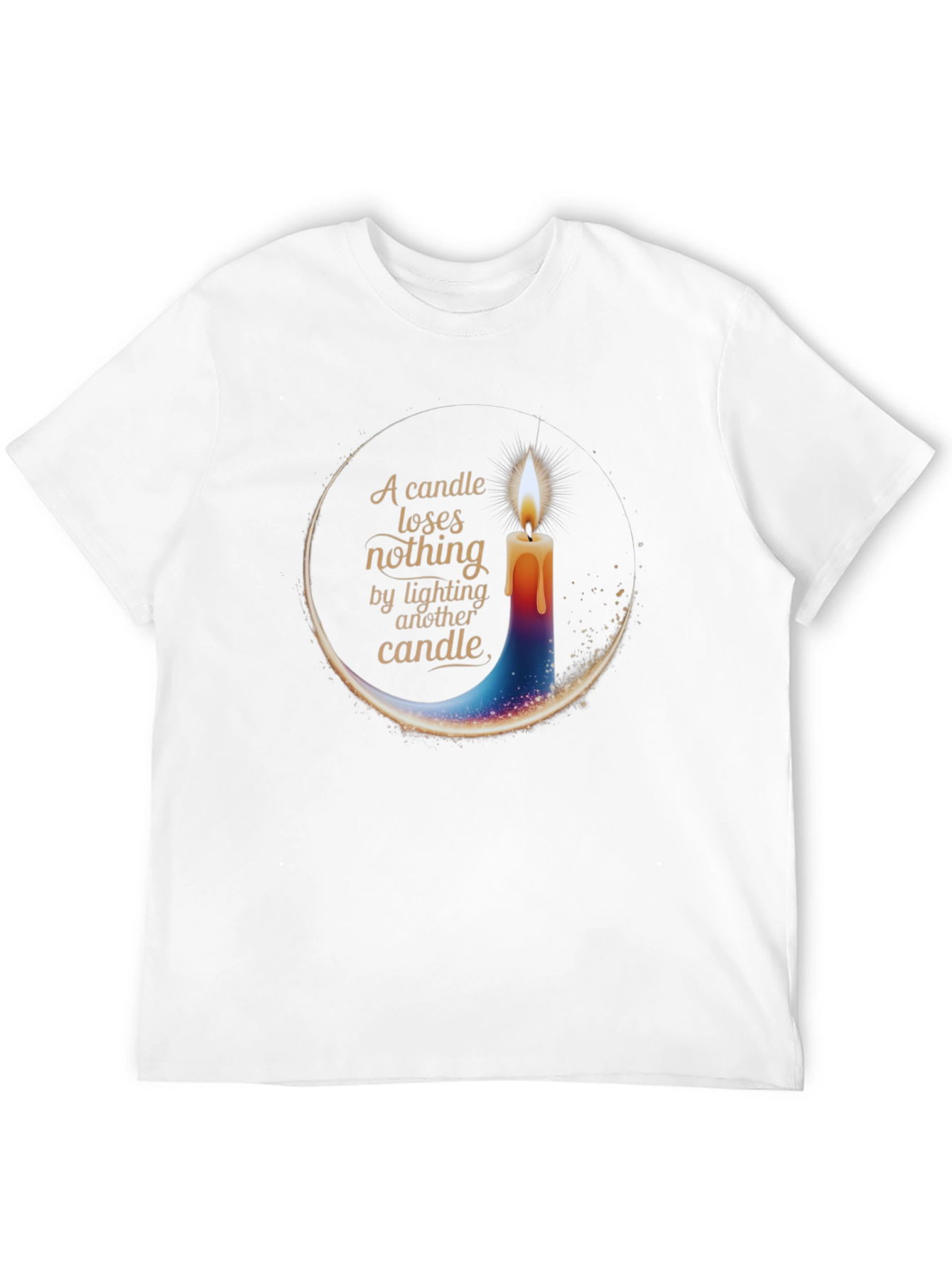 Candle Light T-Shirt - Inspirational Design
