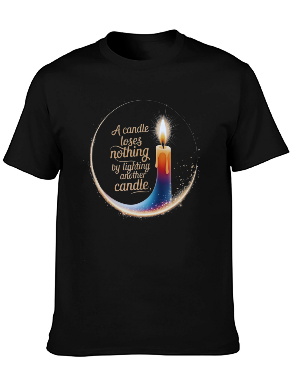 Candle Light T-Shirt - Inspirational Design