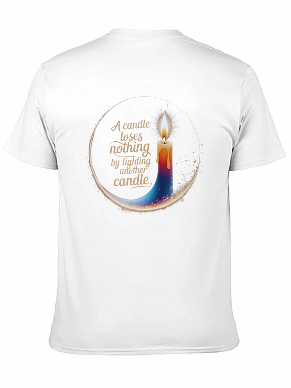 Candle Light T-Shirt - Inspirational Design
