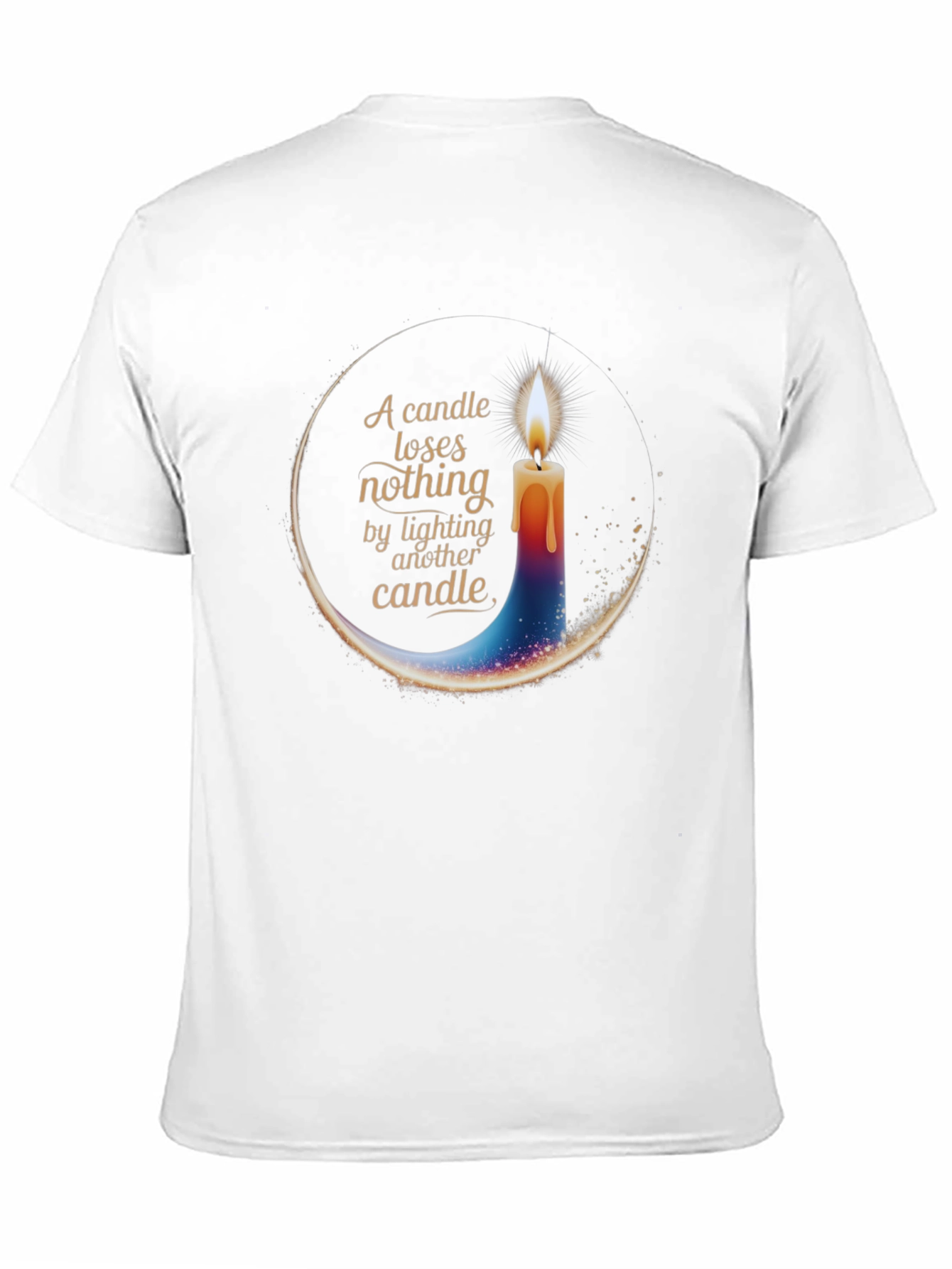 Candle Light T-Shirt - Inspirational Design