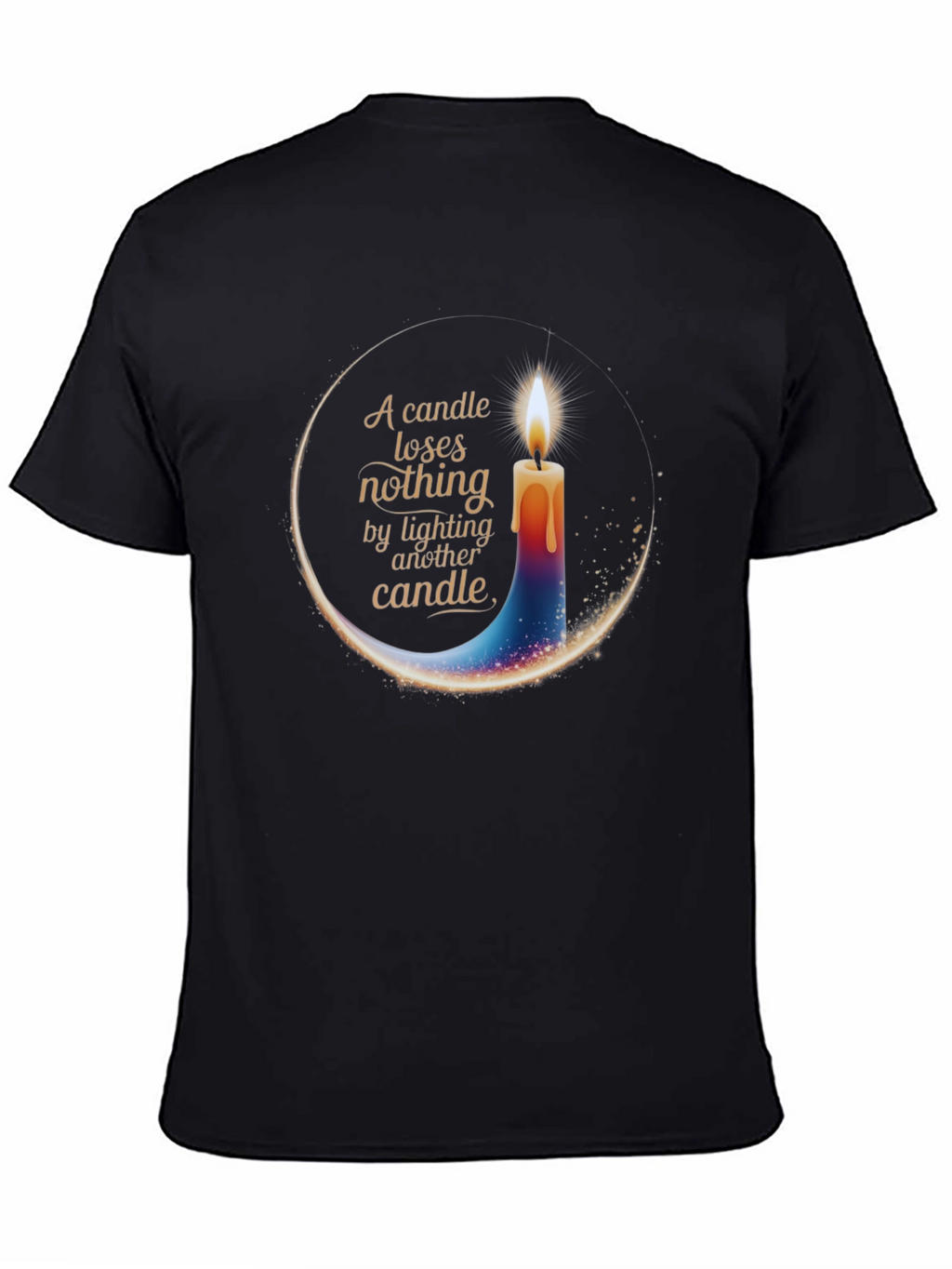 Candle Light T-Shirt - Inspirational Design