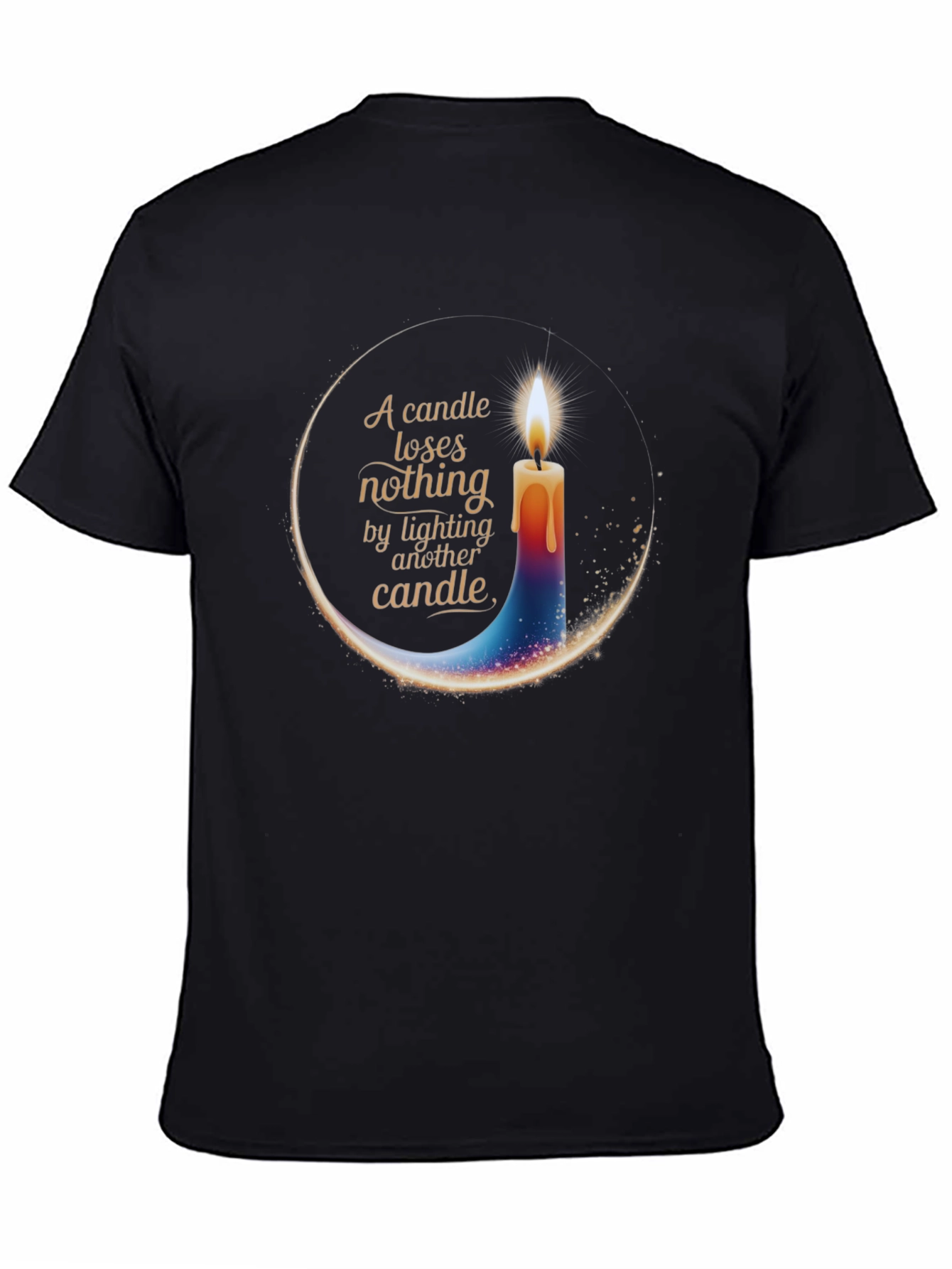 Candle Light T-Shirt - Inspirational Design