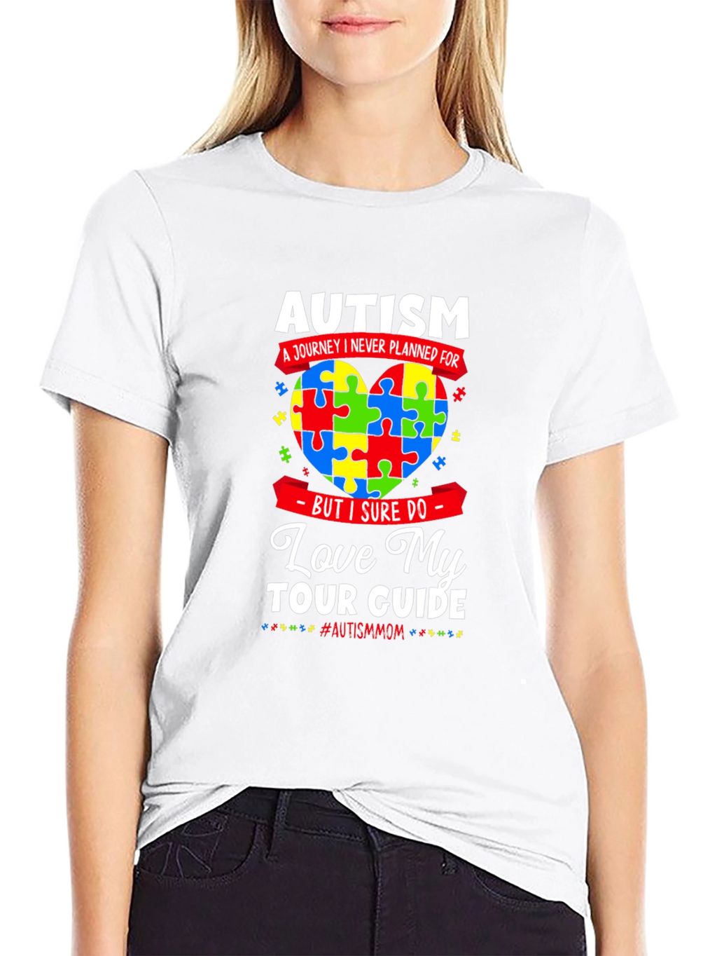 Autism Awareness Love My Tour Guide T-Shirt
