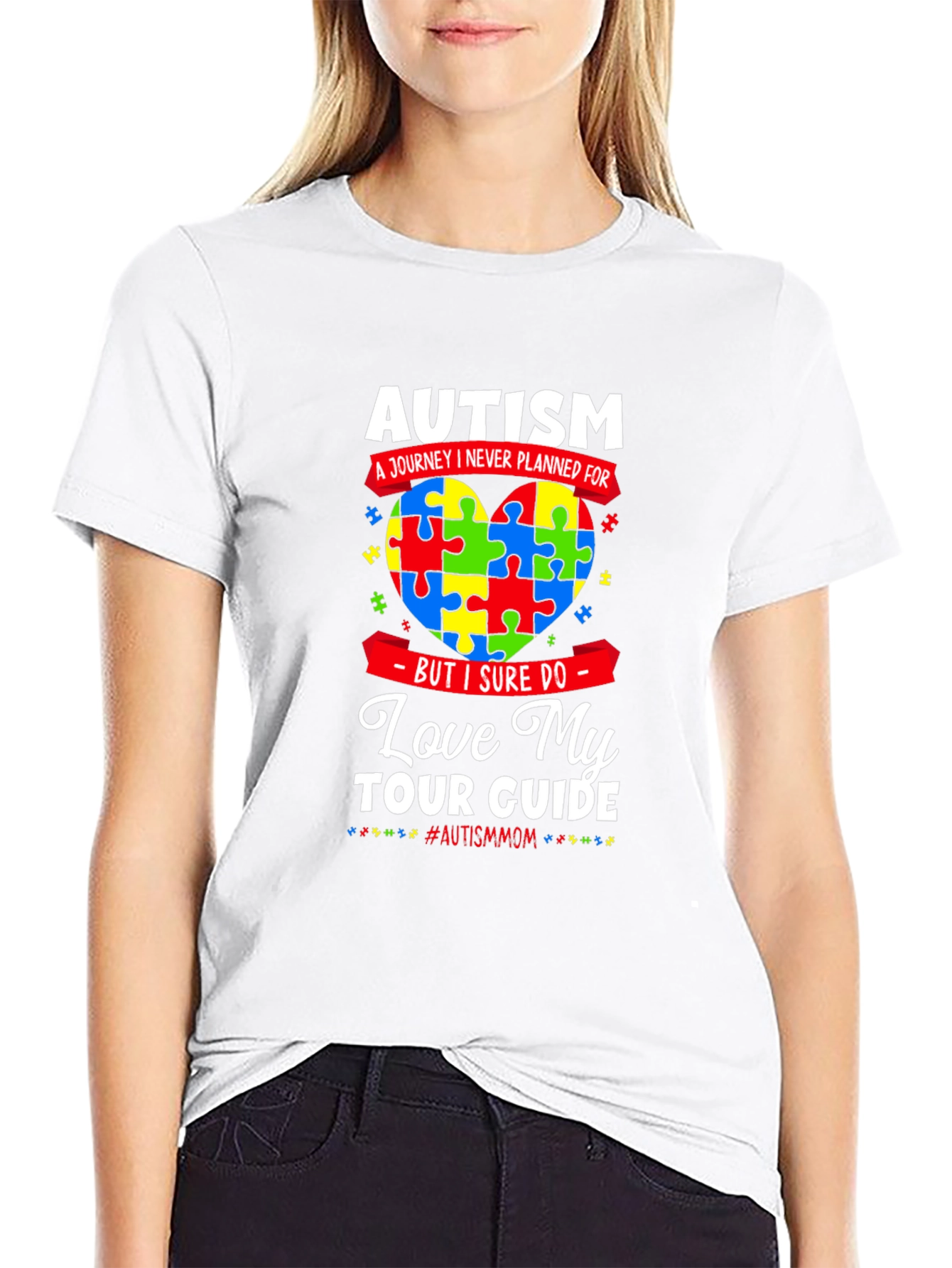 Autism Awareness Love My Tour Guide T-Shirt