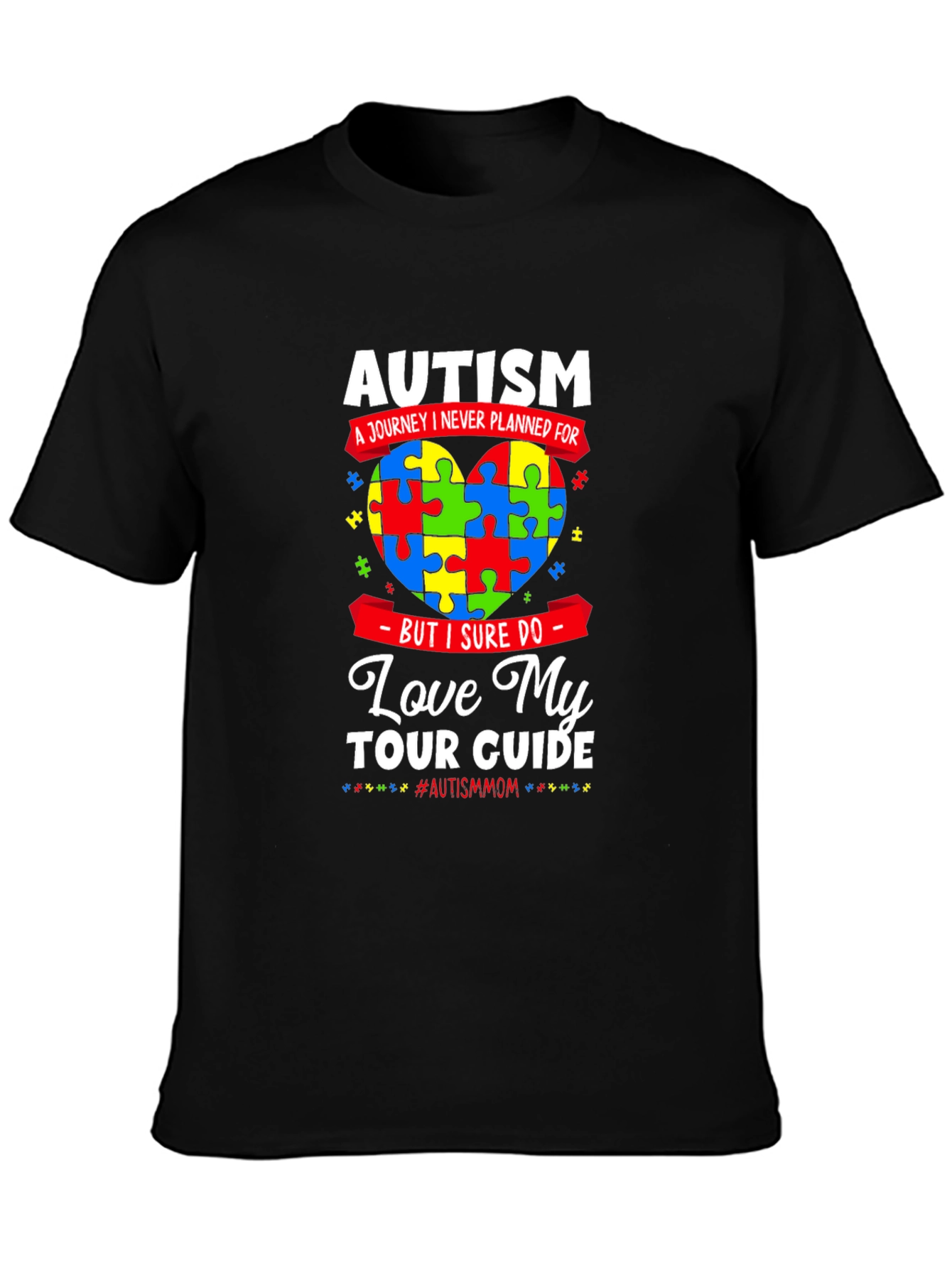 Autism Awareness Love My Tour Guide T-Shirt