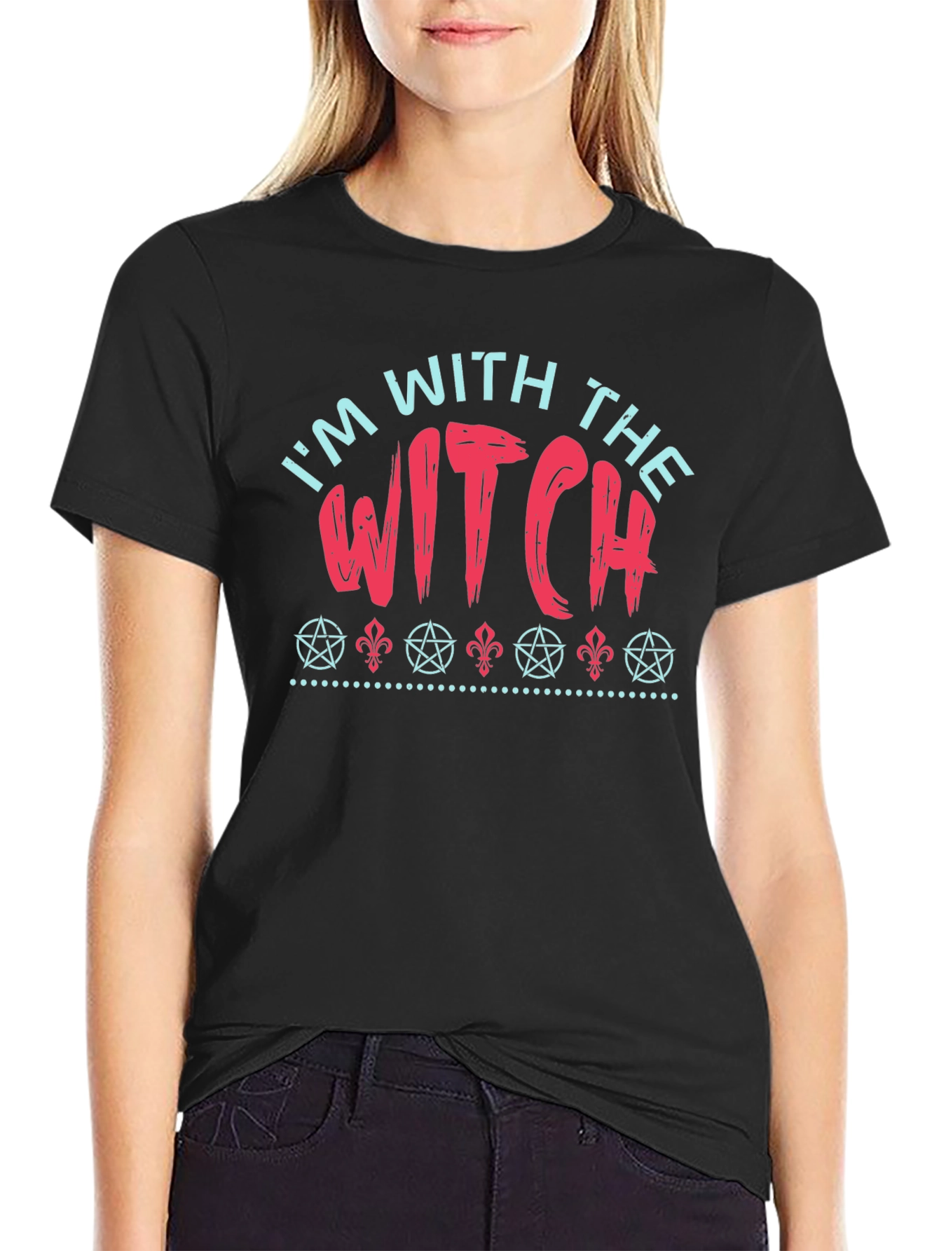Im With The Witch Graphic Tee - Black Unisex T-Shirt